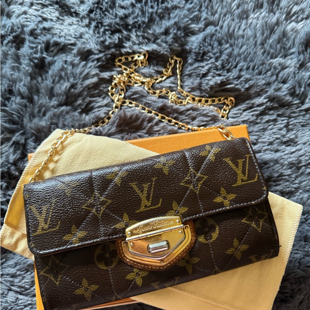 Louis Vuitton Brown and Gold Monogram Wallet